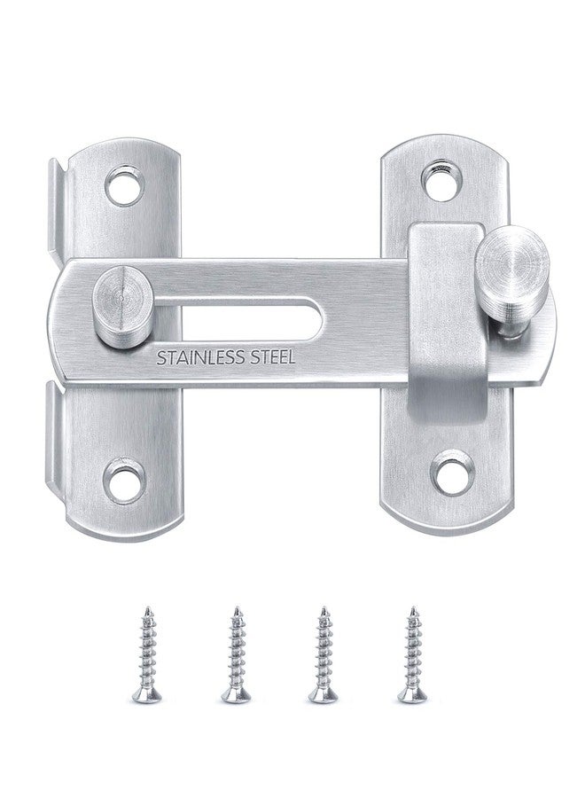Wapodeai Door Latch Premium Stainless Steel Gate Latches, Suitable for Barn Door Latch, Household, Bathroom, Outdoor, Garage, Primary Colors. - Image 1